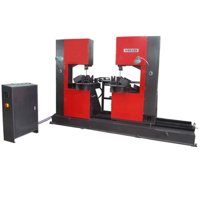 GS5125 Hydro cylinder feed catalyst double head sawing machine